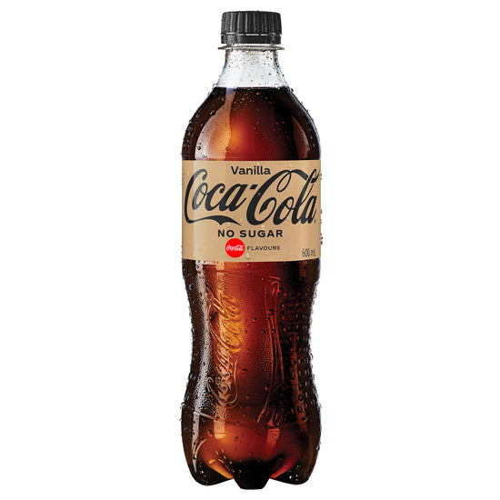 Coca-Cola Vanilla No Sugar 600ml | The Smash Room Melbourne